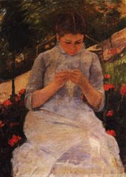 Mary Cassatt Sewing Woman